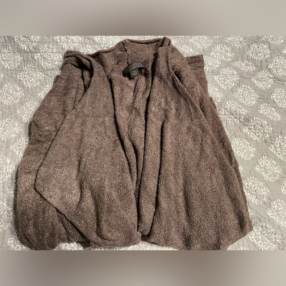 Barefoot Dreams Tan Open Front Cardigan 3X - Picture 2 of 3